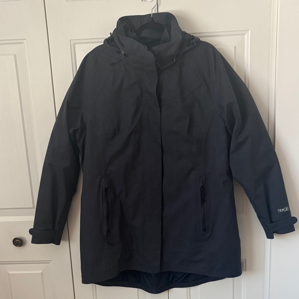 LL Bean Women's TEK PrimLoft Full Zip Up Hooded Jacket
